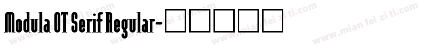 Modula OT Serif Regular字体转换
